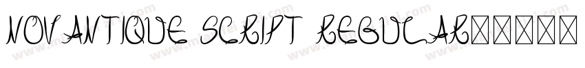 Novantique Script Regular字体转换 Novantique Script Regular字体转换